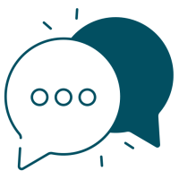pictogramme de bulles de conversation